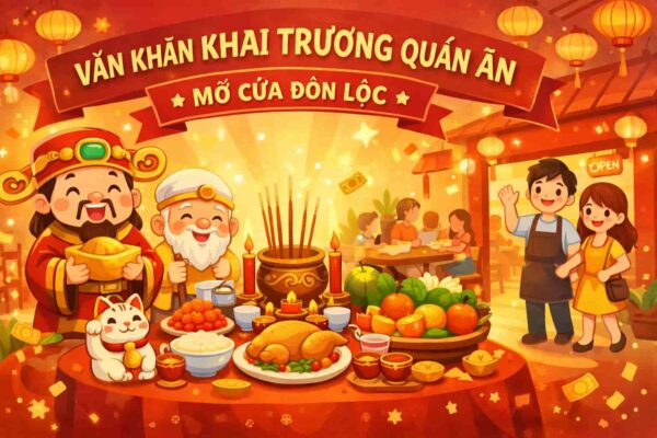 Văn khấn khai trương quán ăn - mở cửa đón lộc