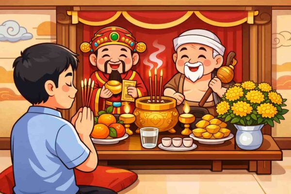 Văn khấn thần tài thổ địa hàng ngày ngắn gọn