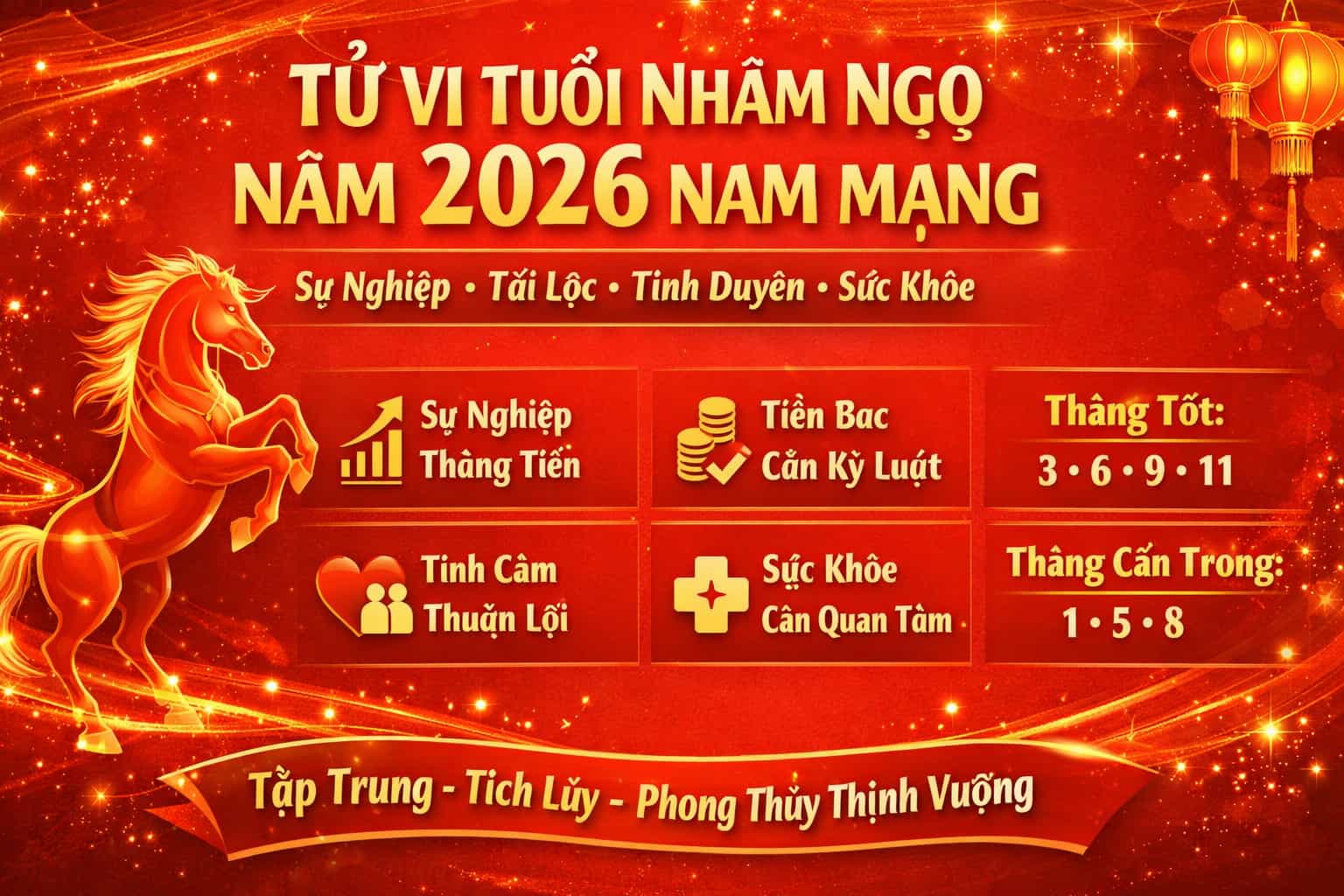 Xem tử vi phong thuỷ tuổi Nhâm Ngọ năm 2026 nam mạng
