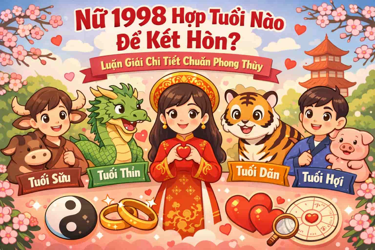Nữ 1998 hợp tuổi nào để kết hôn?