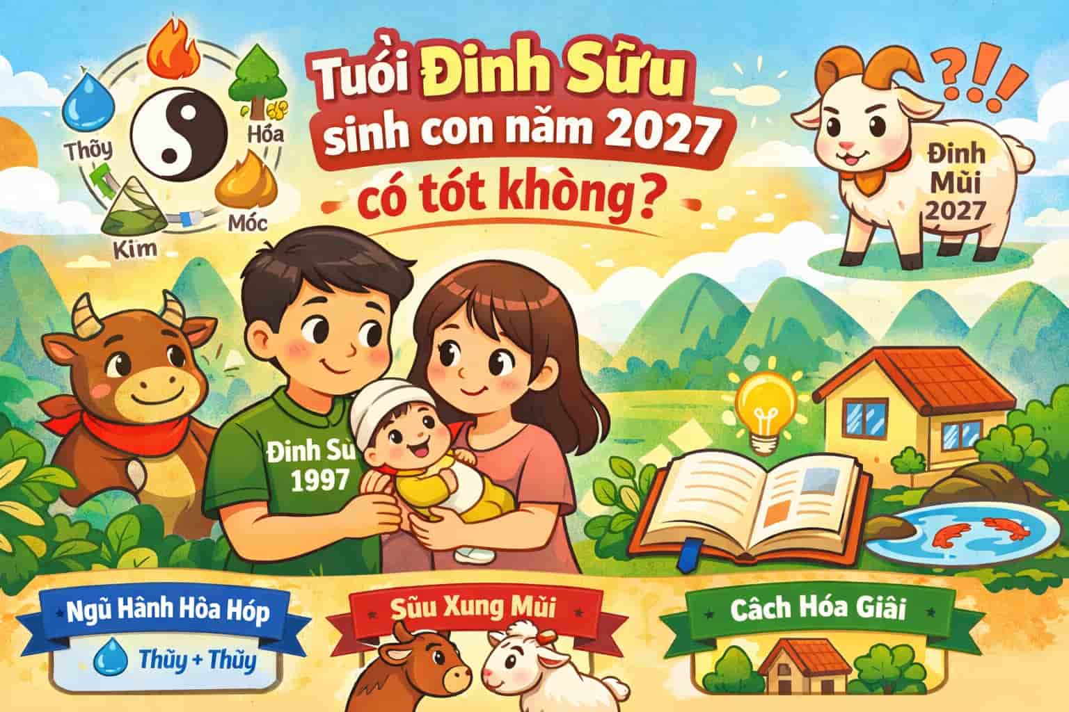 Tuổi Đinh Sửu sinh con năm 2027 có tốt không theo phong thủy?