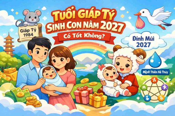 Tuổi Giáp Tý sinh con năm 2027 có tốt không theo phong thủy