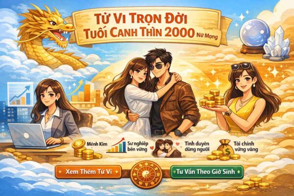 Xem tử vi trọn đời tuổi Canh Thìn nữ mạng 2000
