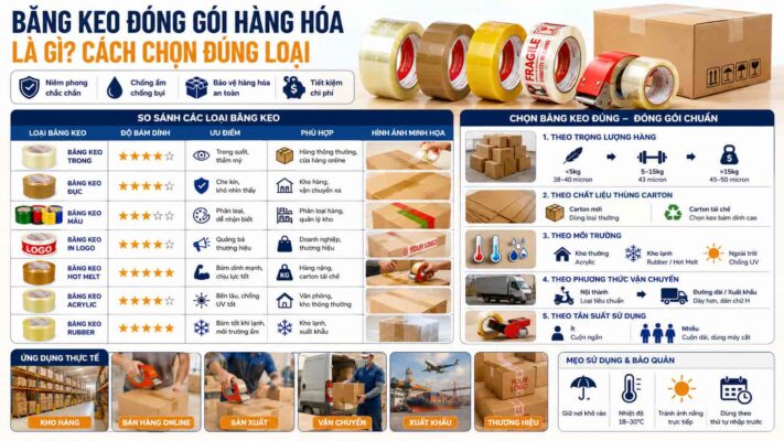 Băng dính đóng gói hàng hóa giá tốt tại Sơn Ca Băng dính đóng gói hàng hóa giá tốt tại Sơn Ca