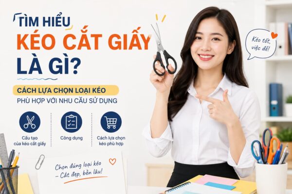 Kéo cắt giấy có mấy loại? Nên chọn loại nào phù hợp với bạn?