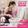 Tẩy rửa toilet sạch, nhanh
