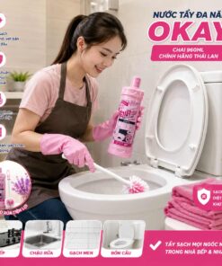 Tẩy rửa toilet sạch, nhanh